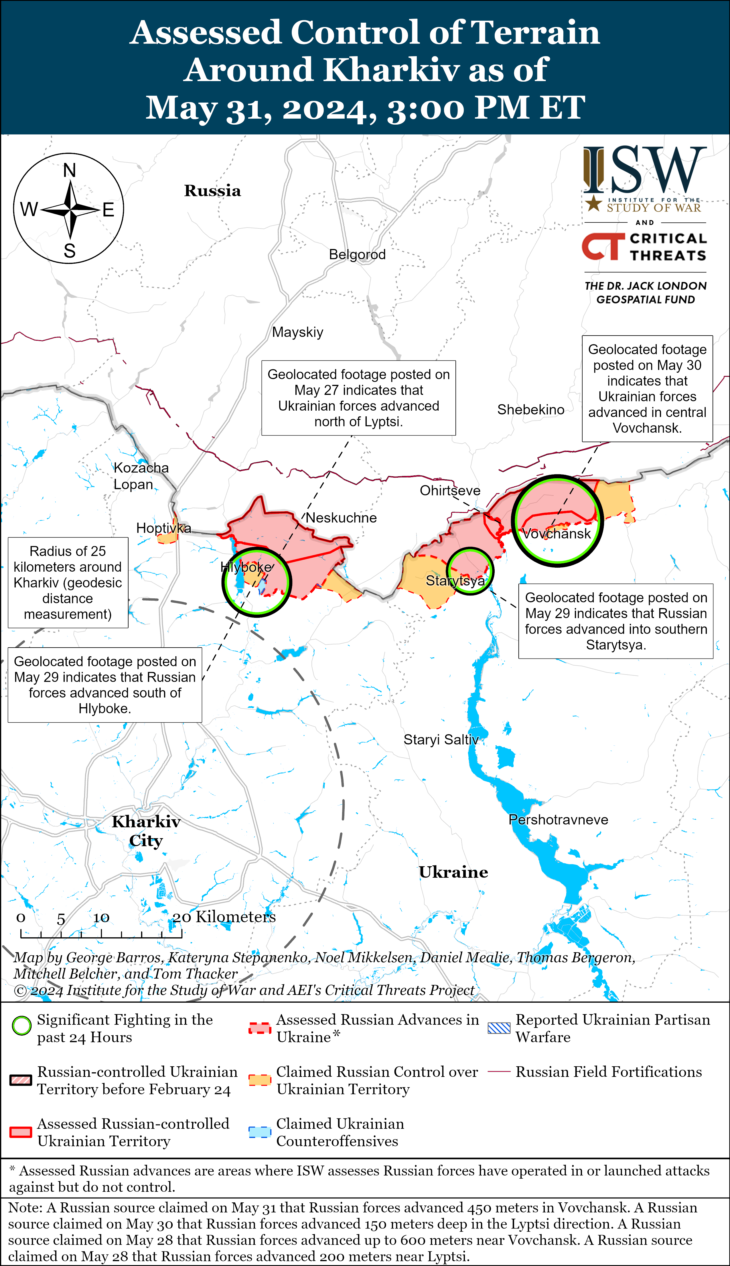 Окупанти просунулися на двох напрямках у Донецькій області: карти ISW